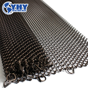 Thép Không Gỉ Trang Trí Dây Lưới Cho Lò Sưởi/Lò Sưởi Kim Loại Curtain <span class=keywords><strong>Wire</strong></span> <span class=keywords><strong>Mesh</strong></span> - Product Image 5