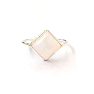 "Rose Gold Plated Rose <b>Quartz</b> Adjustable Fashion <b>Ring</b> (1.8 Grams)" - Product Image 1