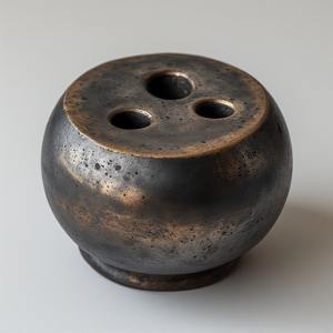 ชุดเครื่องหอมทองเหลืองขัดเงาแบบโบราณพร้อมสลักลายดอกไม้ดีไซน์ศิลปะสมัยใหม่หอมใช้ในบ้านแบบพกพา - Product Image 4