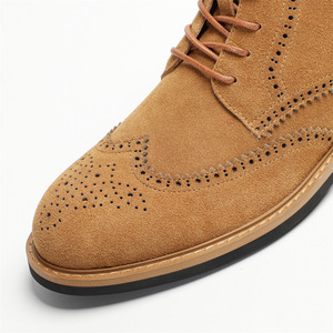 Bottines classiques en daim avec semelle antidérapante et semelle intérieure rembourrée pour les réunions de bureau - Product Image 3