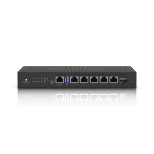 Routeur Ubiquiti ER-6P, EdgeMAX EdgeRouter, 5x RJ45 1000 Mb/s PoE passif, 1x SFP - Product Image 1