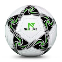 Ballon de football d'entraînement Next Tech Industries en matériau PU pour l'entraînement avec design personnalisé et logo personnalisé
