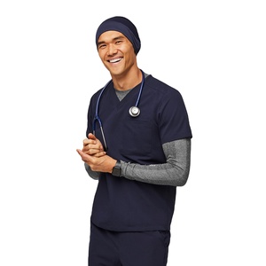 OEM Supplier Men Hospital Scrub Cap Breathable Cotton Surgical Doctor Nurse Adjustable <b>Tie</b> <b>Back</b> Medical Operating Room Hat - Product Image 3