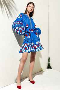 Robe longue design bohème pour femmes la plus populaire Designer Vyshyvanka Robe courte ukrainienne brodée à la main lavable Offre Spéciale - Product Image 4