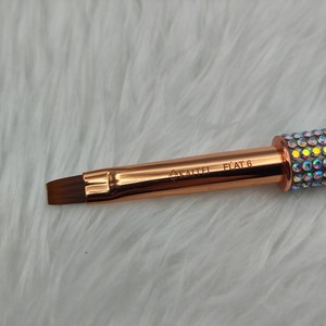 Pincel de Gel Kaitei No.6 con Mango Cuadrado de Diamantes de Imitación, Pincel de Uñas Acrílico para Aplicación de Gel Constructor, Venta al por Mayor para Salones, OEM - Product Image 2