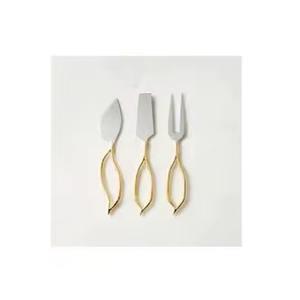 Couteaux à fromage en acier inoxydable à manche en acrylique de conception royale pour la maison et le restaurant - Product Image 6