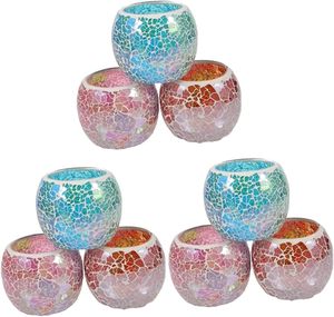 ที่ใส่เทียนโมเสคแก้วทำมือ งานศิลปะ สำหรับตกแต่งภายในโรงแรม รีสอร์ท ดีไซน์แบบดั้งเดิม สำหรับคริสต์มาส วันวาเลนไทน์ หรูหรา - Product Image 1