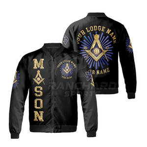 Chaqueta Masónica Transpirable con Diseño Bordado Personalizado, Abrigo Masónico para Hombre, Chaqueta de la Hermandad Masónica - Product Image 3