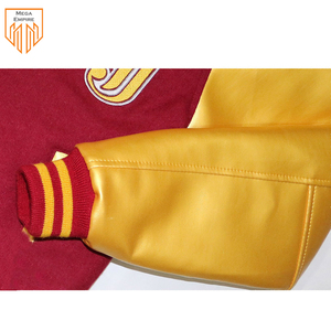 เสื้อแจ็กเก็ตทีมเบสบอลมหาวิทยาลัยของผู้หญิงเสื้อแขนเสื้อหนัง PU ระบายอากาศได้ดี - Product Image 5