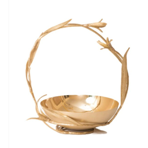 Hoja de oro perfecta para servir comida Cuenco de chocolate de metal con acabado dorado de Calidad exclusiva con adorno en bodas y eventos elegantes - Product Image 2