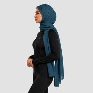 Voile et masque de protection solaire GAI Basic Hijab vert émeraude - Product Image 3