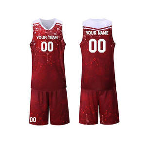 Usine porter sublimation impression basket-ball uniforme vente chaude tissu élégant respirant basket-ball uniforme hommes - Product Image 4