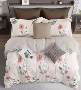 ชุดเครื่องนอนไมโครไฟเบอร์ทอลายเรขาคณิตทันสมัย ขนาดควีนไซส์ 3 ชิ้น ผ้าโพลีเอสเตอร์นุ่มพิเศษ พร้อมปลอกหมอน 2 ใบ รับผลิตตามสั่ง ขายส่ง - Product Image 4