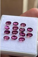 Lot de tourmalines roses naturelles, taille ovale, 6x4mm