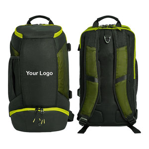 Hockey <b>Backpack</b> With Black Green Nylon 30-40L Capacity Sports Bag For Men Women Youth - Product Image 2