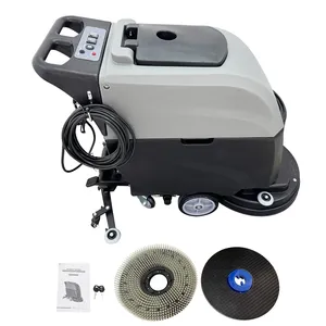 Best Selling Factory <b>Sealed</b> Commercial 110V 20" <b>Brush</b> Automatic Floor Scrubber Cleaning Machine Dual Tanks Ready To Ship - Product Image 1