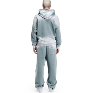 Chándal de peso pesado personalizado de la mejor calidad, chándal para hombre, pantalones de chándal holgados y Sudadera con capucha para hombre, cremallera completa - Product Image 4
