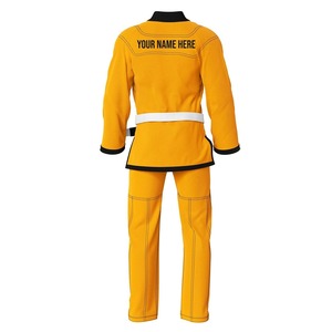 Jiu Jitsu brésilien jaune sur mesure uniforme pour hommes vêtements d'arts martiaux pour combattre l'uniforme de luxe Bjj - Product Image 2