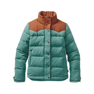 Vestes matelassées à logo frontal personnalisé, directement de l'usine, prix de gros pour l'hiver, col montant, deux tons - Product Image 1