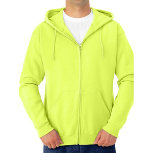Hommes 100% coton polaire lourd à capuche avec fermeture éclair en métal, sweats à capuche unisexes avec poche avant, tendance, fabriqué au Pakistan - Product Image 3