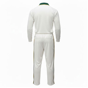 Conception de logo personnalisée, créez votre propre uniforme de cricket respirant en polyester pour hommes, prix de gros en stock - Product Image 4