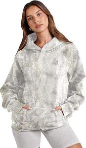 Sudadera con capucha de gran tamaño para mujer al por mayor, jersey con logotipo personalizado, sudadera de manga larga OEM de lana, proveedor directo de fábrica - Product Image 2