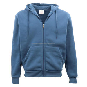 Fabricant de sweats à capuche en marque privée, coupe régulière, épaules tombantes, vêtements personnalisés en gros, fermeture éclair, style élégant, polyester/coton lourd pour l'automne - Product Image 3