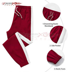 Chándal de jogging para hombre de ajuste clásico con tela que absorbe el sudor para correr y entrenar chándal de jogging para hombre con diseño de rayas - Product Image 4