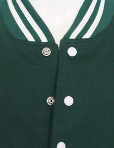 Veste universitaire en toile unisexe à conception personnalisée vente en gros de broderies en chenille pour hommes support Letterman de baseball en cuir surdimensionné - Product Image 6