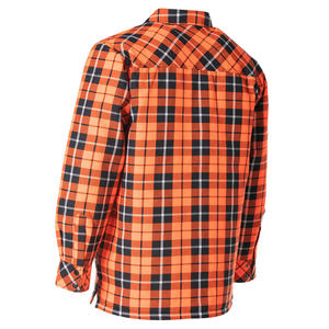 Buena calidad Logo impresión Oversize Casual barato Plain Plaid franela botón Up camisas para hombres - Product Image 3