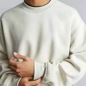 <b>Men's</b> 100% Cotton Fleece Lightweight and Sustainable Jogger Suit with <b>Crewneck</b> <b>Sweatshirt</b> for Adults Wholesale Rate - Product Image 2