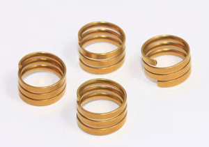 Anillos de latón cristiano chapados en oro de 18 quilates para mujeres y niñas, venta al por mayor a granel, anillos modernos de piedras preciosas hechos a mano, regalo de boda a la moda - Product Image 3