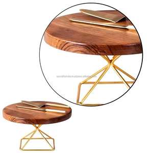 Soporte de pastel de madera de suministro de fábrica con cúpula multifunción de madera de acacia plato para servir pastel bandejas de soporte de exhibición de desierto de madera - Product Image 5