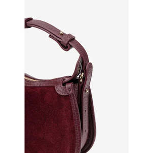 Structured Handbag in Genuine Suede Leather - Made in <b>Italy</b> - Art. 25393 - Product Image 3