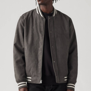 Veste de baseball universitaire de style vintage Letterman pour hommes veste de baseball universitaire en chenille avec broderie et écusson pour hommes - Product Image 5