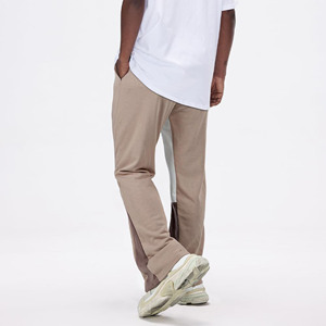 กางเกงผ้าย้อมสีพื้นสำหรับผู้ชายกางเกงสำหรับผู้ชายกางเกงกันยับพลัสไซส์ระบายอากาศได้แบบลำลอง - Product Image 6