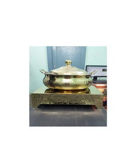 Calentador de Comida Buffet de Acero Inoxidable de Alta Calidad con Diseños Elegantes y de Lujo, Estilo Art Deco, Chapado en Oro para Cenas y Bodas - Product Image 5