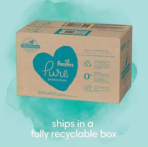 Pour Pampers Pure Protection Couches jetables de qualité supérieure hypoallergéniques Taille 7 Fourniture d'un mois (88 pièces) - Product Image 4