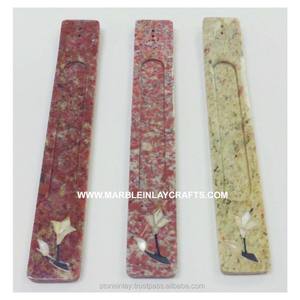 Multi Color Handmade Soapstone Inlay <b>Incense</b> <b>Stick</b> <b>Holder</b> - Product Image 1