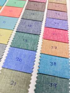 Chief Minister Brand Shirting Fabric for Boys Modern Texture Poly <b>Viscose</b> Plain Dyed Woven Technique Export Supply - Product Image 2