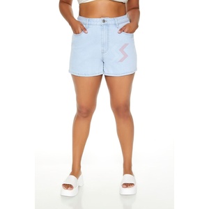 Pantalones cortos de mezclilla ajustados para mujer, conjunto de chaquetas de mezclilla para mujer, temporada de verano, pantalones cortos transpirables de calle alta, servicio personalizado OEM - Product Image 5