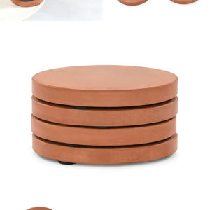 Round Terracotta Clay Coasters Tea Cup <b>Mats</b> Pads At Wholesale Price High Quality Homeware Dinnerware Drink Coaster <b>Mats</b> Pads - Product Image 1