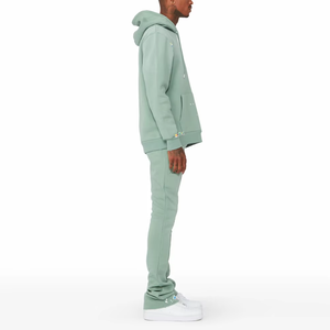 Survêtements de course évasés d'hiver en coton pour hommes, survêtement à capuche de nouveau style, ensemble de sweat à capuche streetwear, meilleures ventes - Product Image 4