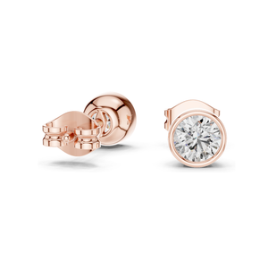 Boucles d'oreilles clous en diamant de laboratoire 1 carat pour femme, clarté VVS-VS, or 18 carats, 14 carats, 10 carats et argent 925, or rose, or jaune, or blanc - Product Image 6
