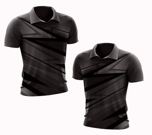 Chemise décontractée à manches courtes, légère, à séchage rapide, imprimée sur mesure, 100% coton, respirante, design de col tendance, mode masculine - Product Image 6