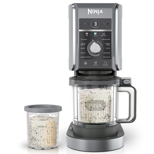 Vente chaude Ninja CREAMi Deluxe Ice Cream Maker Frozen Dessert Machine 10 Fonctions Gelato Sorbet Milkshake Yaourt Slushi Argent - Product Image 2
