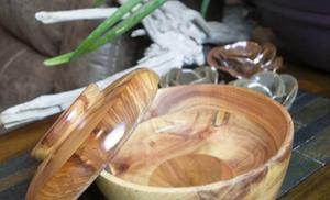 Ensaladera de Acacia natural de alta calidad y artesanía Color de madera natural para utensilios de cocina Cuenco de madera Producto de gran oferta - Product Image 3