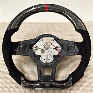 Volante <span class=keywords><strong>de</strong></span> Fibra <span class=keywords><strong>de</strong></span> Carbono Alcantara para Volkswagen Tiguan MK2 T-Roc <span class=keywords><strong>Golf</strong></span> 7 MK7, Accesorios <span class=keywords><strong>de</strong></span> Modificación Interior <span class=keywords><strong>de</strong></span> Automóvil - Product Image 1