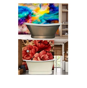 Baignoire en cuivre de conception antique d'approvisionnement direct d'usine tourbillon en acier inoxydable de taille personnalisée pour l'usage de salle de bains disponible en inde - Product Image 5