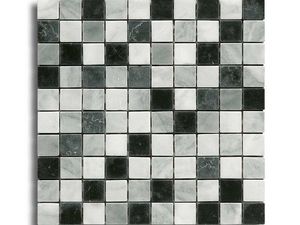 Square Grey Marble <b>Mosaic</b> Tile Polished 8mm Water Resistant Eco-Friendly 5 Year Warranty 300x300mm Modern Interior Wall Bathroom - Product Image 4